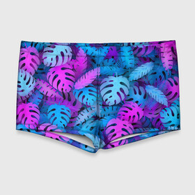 Мужские купальные плавки 3D с принтом Сине-розовые тропики в Курске, Полиэстер 85%, Спандекс 15% |  | Тематика изображения на принте: джунгли | листья | монстера | пальма | психоделический | текстура | тропики