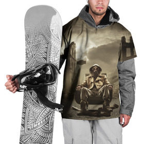 Накидка на куртку 3D с принтом Каменные джунги в Курске, 100% полиэстер |  | атака | выжить | газ | герой | новинки | оружие | противогаз | радиация | химическая