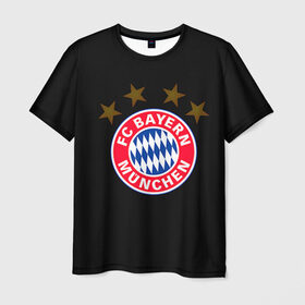 Мужская футболка 3D с принтом Bayern в Курске, 100% полиэфир | прямой крой, круглый вырез горловины, длина до линии бедер | bayern | football | бавария | бундеслига | немецкий чемпионат | футбол