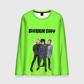 Мужской лонгслив 3D с принтом Green Day в Курске, 100% полиэстер | длинные рукава, круглый вырез горловины, полуприлегающий силуэт | Тематика изображения на принте: 