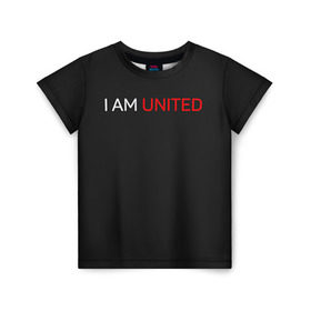 Детская футболка 3D с принтом Manchester United team в Курске, 100% гипоаллергенный полиэфир | прямой крой, круглый вырез горловины, длина до линии бедер, чуть спущенное плечо, ткань немного тянется | manchester united