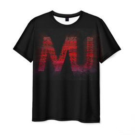 Мужская футболка 3D с принтом Manchester United team в Курске, 100% полиэфир | прямой крой, круглый вырез горловины, длина до линии бедер | manchester united