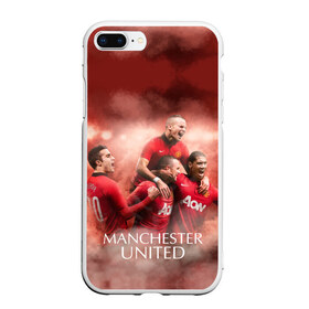 Чехол для iPhone 7Plus/8 Plus матовый с принтом Manchester United в Курске, Силикон | Область печати: задняя сторона чехла, без боковых панелей | manchester united