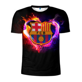 Мужская футболка 3D спортивная с принтом Barcelona7 в Курске, 100% полиэстер с улучшенными характеристиками | приталенный силуэт, круглая горловина, широкие плечи, сужается к линии бедра | barcelona | football | барса | барселона | примера | футбол | чемпионат испании