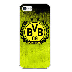 Чехол для iPhone 5/5S матовый с принтом Borussia5 в Курске, Силикон | Область печати: задняя сторона чехла, без боковых панелей | borussia | bvb | football | боруссия | бундеслига | дортмунд | футбол | чемпионат германии