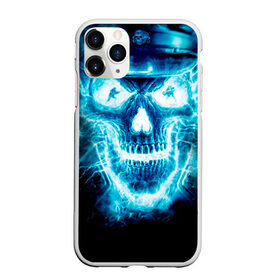 Чехол для iPhone 11 Pro Max матовый с принтом Череп в Курске, Силикон |  | скелет. скилет | ужас | хеллоуин | череп. кости | черепушка | черно белый