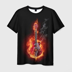 Мужская футболка 3D с принтом Огония страсти в Курске, 100% полиэфир | прямой крой, круглый вырез горловины, длина до линии бедер | Тематика изображения на принте: ад | арт | дым | музыка | новинки | огонь | пламя | популярные | энергия | яркие