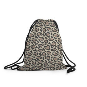 Рюкзак-мешок 3D с принтом Шкура леопарда 3 в Курске, 100% полиэстер | плотность ткани — 200 г/м2, размер — 35 х 45 см; лямки — толстые шнурки, застежка на шнуровке, без карманов и подкладки | африка | дикие | животные | леопард