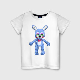 Детская футболка хлопок с принтом Bonnie в Курске, 100% хлопок | круглый вырез горловины, полуприлегающий силуэт, длина до линии бедер | bonnie | five nights at freddys | fnaf | фнаф