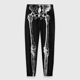 Мужские брюки 3D с принтом Halloween скелет в Курске, 100% полиэстер | манжеты по низу, эластичный пояс регулируется шнурком, по бокам два кармана без застежек, внутренняя часть кармана из мелкой сетки | скелет