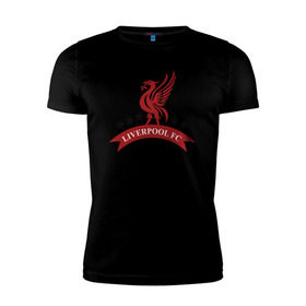 Мужская футболка премиум с принтом Liverpool в Курске, 92% хлопок, 8% лайкра | приталенный силуэт, круглый вырез ворота, длина до линии бедра, короткий рукав | ливерпуль