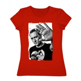 Женская футболка хлопок с принтом Paul van Dyk (retro style) в Курске, 100% хлопок | прямой крой, круглый вырез горловины, длина до линии бедер, слегка спущенное плечо | Тематика изображения на принте: 
