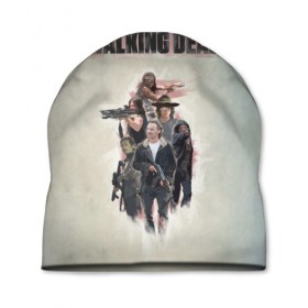 Шапка 3D с принтом Walking Dead в Курске, 100% полиэстер | универсальный размер, печать по всей поверхности изделия | walking dead | zombie | зомби | ходячие мертвецы