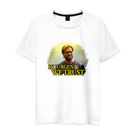 Мужская футболка хлопок с принтом Jurgen_Klopp в Курске, 100% хлопок | прямой крой, круглый вырез горловины, длина до линии бедер, слегка спущенное плечо. | 