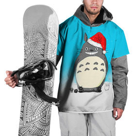 Накидка на куртку 3D с принтом Тоторо под снегом в Курске, 100% полиэстер |  | totoro | аниме | новогодние аниме | новый год | рождественские аниме | тоторо