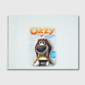 Альбом для рисования с принтом Ozzy в Курске, 100% бумага
 | матовая бумага, плотность 200 мг. | Тематика изображения на принте: dog | fast furry | бигль | большой собачий побег | мартин | мультфильм | оззи | побег | свободу разношерстным | собака