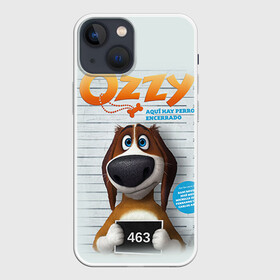 Чехол для iPhone 13 mini с принтом Ozzy в Курске,  |  | dog | fast furry | бигль | большой собачий побег | мартин | мультфильм | оззи | побег | свободу разношерстным | собака