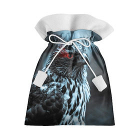 Подарочный 3D мешок с принтом Ночной орёл в Курске, 100% полиэстер | Размер: 29*39 см | Тематика изображения на принте: глаз | крылья | орёл | пернатые | перья | природа | птица