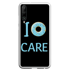 Чехол для Honor P30 с принтом Donut care в Курске, Силикон | Область печати: задняя сторона чехла, без боковых панелей | simpsons