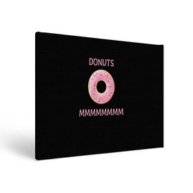 Холст прямоугольный с принтом Donuts в Курске, 100% ПВХ |  | Тематика изображения на принте: simpsons