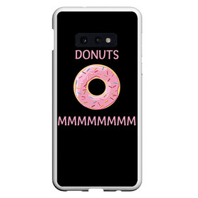 Чехол для Samsung S10E с принтом Donuts в Курске, Силикон | Область печати: задняя сторона чехла, без боковых панелей | simpsons