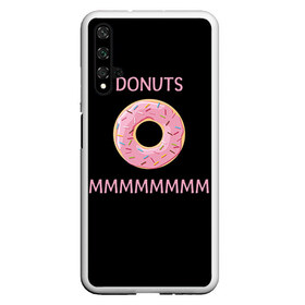 Чехол для Honor 20 с принтом Donuts в Курске, Силикон | Область печати: задняя сторона чехла, без боковых панелей | simpsons