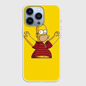 Чехол для iPhone 13 Pro с принтом Гомер болельщик в Курске,  |  | simpsons