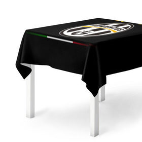 Скатерть 3D с принтом Juventus1 в Курске, 100% полиэстер (ткань не мнется и не растягивается) | Размер: 150*150 см | football | juve | juventus | seria a | бьянконери | серия а | футбол | чемпионат италии | юве | ювентус