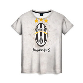 Женская футболка 3D с принтом Juventus3 в Курске, 100% полиэфир ( синтетическое хлопкоподобное полотно) | прямой крой, круглый вырез горловины, длина до линии бедер | football | juve | juventus | seria a | бьянконери | серия а | футбол | чемпионат италии | юве | ювентус