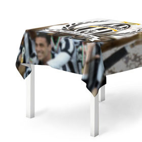 Скатерть 3D с принтом Juventus5 в Курске, 100% полиэстер (ткань не мнется и не растягивается) | Размер: 150*150 см | football | juve | juventus | seria a | бьянконери | серия а | футбол | чемпионат италии | юве | ювентус