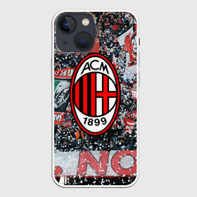 Чехол для iPhone 13 mini с принтом Milan1 в Курске,  |  | football | milan | seria a | милан | россонери | серия а | футбол | чемпионат италии