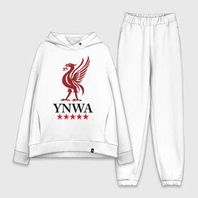 Женский костюм хлопок Oversize с принтом YNWA в Курске,  |  | ynwa | ливерпуль