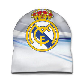 Шапка 3D с принтом Реал Мадрид в Курске, 100% полиэстер | универсальный размер, печать по всей поверхности изделия | real madrid | испания | португалия