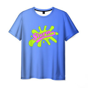 Мужская футболка 3D с принтом Slurm в Курске, 100% полиэфир | прямой крой, круглый вырез горловины, длина до линии бедер | Тематика изображения на принте: futurama | футурама