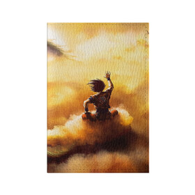 Обложка для паспорта матовая кожа с принтом Cloud в Курске, натуральная матовая кожа | размер 19,3 х 13,7 см; прозрачные пластиковые крепления | anime | dragon ball | goku | аниме | вегета | гоку | драконий жемчуг | жемчуг дракона