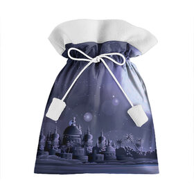 Подарочный 3D мешок с принтом Сказочное королевство в Курске, 100% полиэстер | Размер: 29*39 см | Тематика изображения на принте: луна | новинки | ночь | популярное | сказка