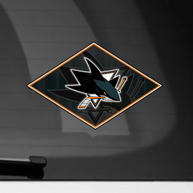 Наклейка на автомобиль с принтом NHL: Sharks в Курске, ПВХ |  | Тематика изображения на принте: 