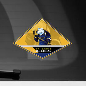 Наклейка на автомобиль с принтом NHL: St. Louis BLUES в Курске, ПВХ |  | Тематика изображения на принте: 