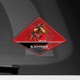 Наклейка на автомобиль с принтом NHL: Chicago Blackhawks в Курске, ПВХ |  | Тематика изображения на принте: 