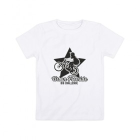 Детская футболка хлопок с принтом Urban Freeride в Курске, 100% хлопок | круглый вырез горловины, полуприлегающий силуэт, длина до линии бедер | Тематика изображения на принте: 