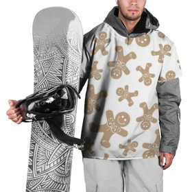 Накидка на куртку 3D с принтом Имбирные пряники в Курске, 100% полиэстер |  | Тематика изображения на принте: еда | имбирь | новый год | печенки | праздник | пряники