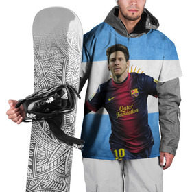 Накидка на куртку 3D с принтом Messi from Argentina в Курске, 100% полиэстер |  | аргентина | барселона | месси | футбол