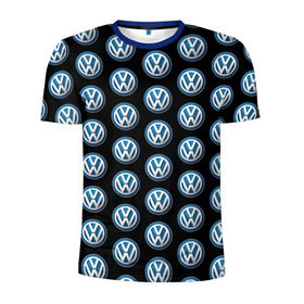 Мужская футболка 3D спортивная с принтом Volkswagen в Курске, 100% полиэстер с улучшенными характеристиками | приталенный силуэт, круглая горловина, широкие плечи, сужается к линии бедра | фольксваген
