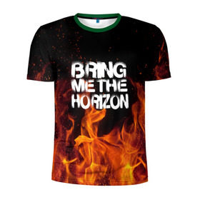 Мужская футболка 3D спортивная с принтом Bring Me The Horizon в Курске, 100% полиэстер с улучшенными характеристиками | приталенный силуэт, круглая горловина, широкие плечи, сужается к линии бедра | rok | sempiternal | музыка | рок