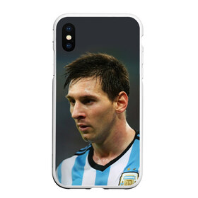 Чехол для iPhone XS Max матовый с принтом Leo Messi в Курске, Силикон | Область печати: задняя сторона чехла, без боковых панелей | fc barcelona | football | lionel messi | messi | аргентина | барса | лео месси | фк барселона | футбол