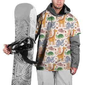 Накидка на куртку 3D с принтом Животные в Курске, 100% полиэстер |  | Тематика изображения на принте: звери | зооапарк | милый | паттерн