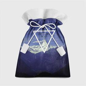 Подарочный 3D мешок с принтом MINIMALISM POST#2 в Курске, 100% полиэстер | Размер: 29*39 см | Тематика изображения на принте: minimalism | арт | горы | звезды | лес. | минимализм | ночное небо | обои | популярные | природа | снег