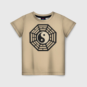 Детская футболка 3D с принтом Символ гармонии в Курске, 100% гипоаллергенный полиэфир | прямой крой, круглый вырез горловины, длина до линии бедер, чуть спущенное плечо, ткань немного тянется | азия | духовность | мистика | на макете изображён символ гармонии. знак | символ