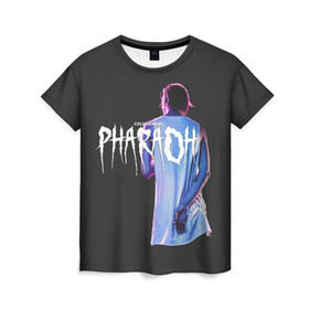 Женская футболка 3D с принтом PHARAOH / COLDSIEMENS в Курске, 100% полиэфир ( синтетическое хлопкоподобное полотно) | прямой крой, круглый вырез горловины, длина до линии бедер | dead dynasty | pharaoh | techno