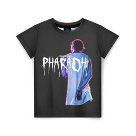 Детская футболка 3D с принтом PHARAOH / COLDSIEMENS в Курске, 100% гипоаллергенный полиэфир | прямой крой, круглый вырез горловины, длина до линии бедер, чуть спущенное плечо, ткань немного тянется | dead dynasty | pharaoh | techno